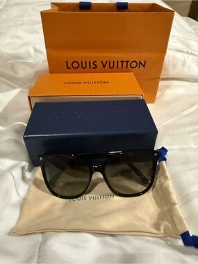 Authentic Louis Vuitton Light Cat Eye Black Sunglasses